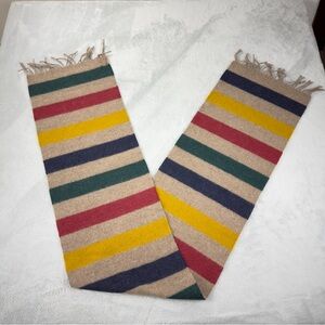 Johnstons of Elgin Hudson's Bay Company 100% Wool Scarf Made in Scotland